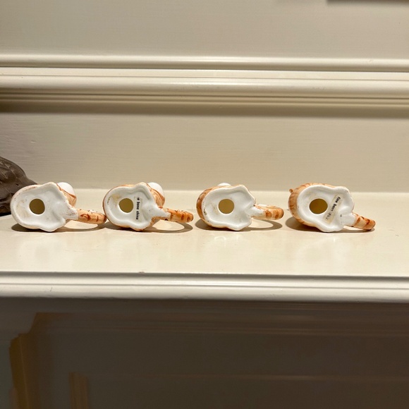 Vintage Bone China Orange Tabby Cat Napkin Rings - Picture 6 of 9